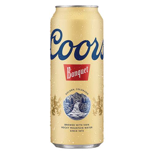 Order Coors Banquet Cans - 24 oz Can/Single food online from Bottle Shop & Spirits store, Los Alamitos on bringmethat.com