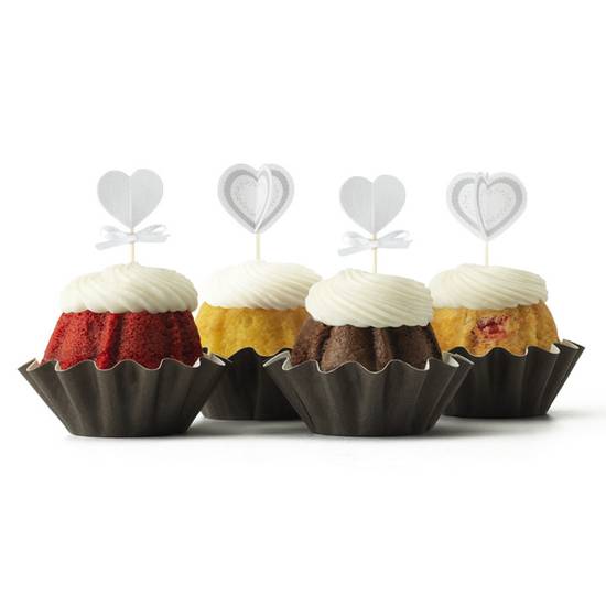 Order White Hearts Bundtinis® - Signature Assortment food online from Nothing Bundt Cakes store, San Marcos on bringmethat.com