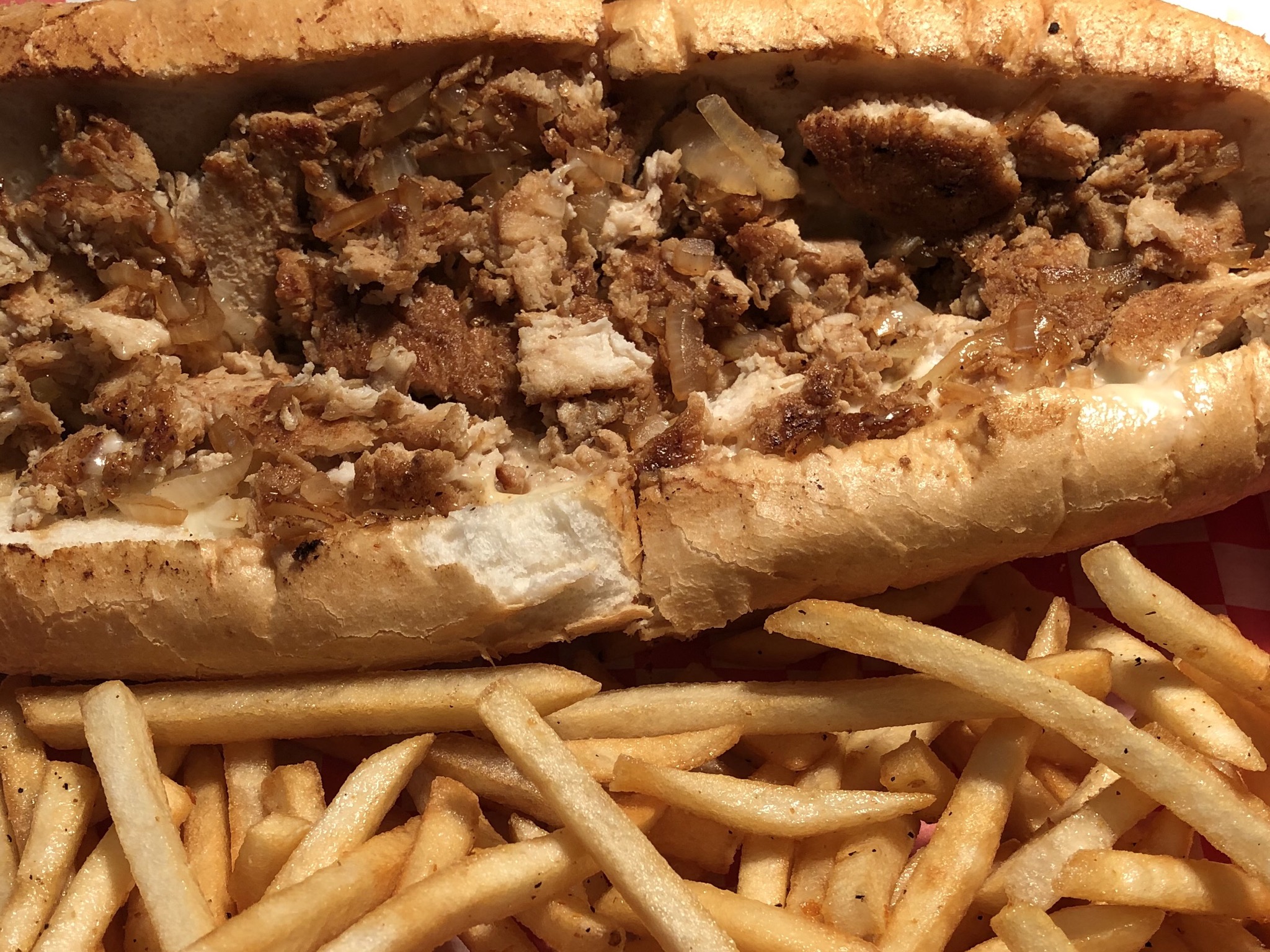Order 10. Chicken Cheesesteak Combo food online from Big Tony's West Philly Cheesesteaks store, Dallas on bringmethat.com