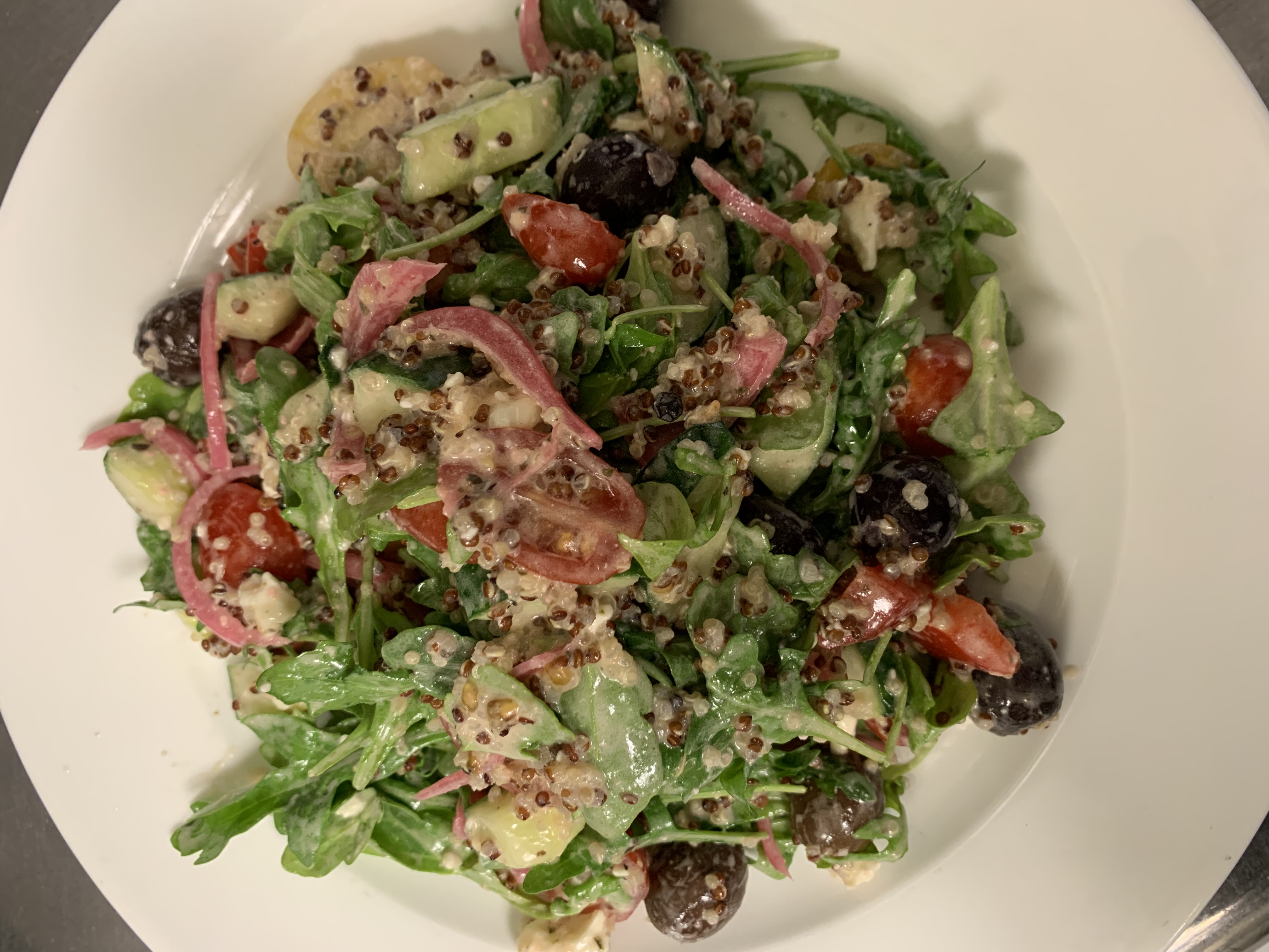 Order Mediterranean Salad food online from Stonefire Restaurant store, Mount Kisco on bringmethat.com