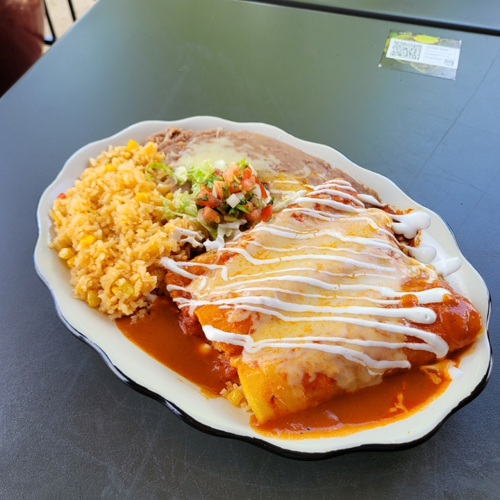 Order Enchiladas Supremas food online from Tacos & Tequilas Mexican Grill store, Buford on bringmethat.com