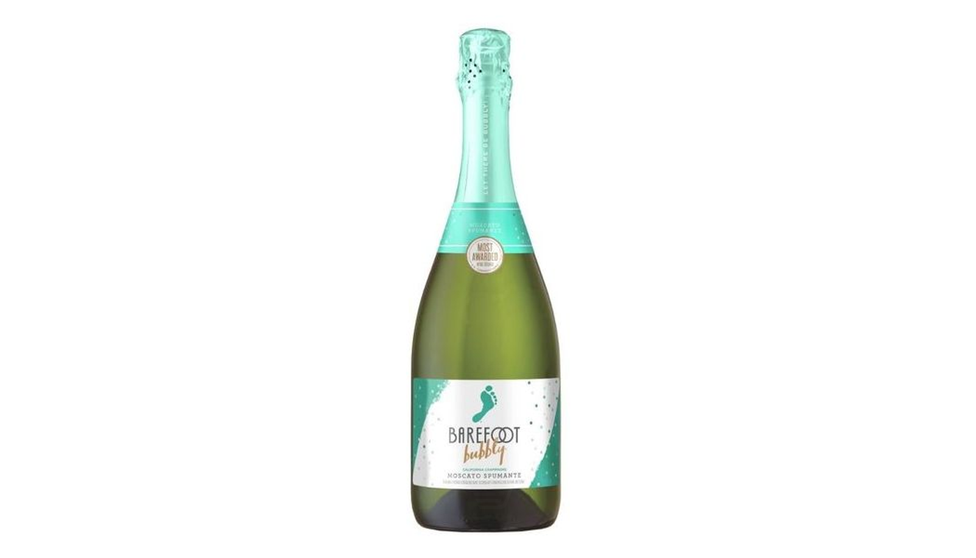 Order Barefoot Bubbly Moscato Spumante Champagne Blend Sparkling Wine 750mL food online from Far Western Liquor store, SANTA MARIA on bringmethat.com