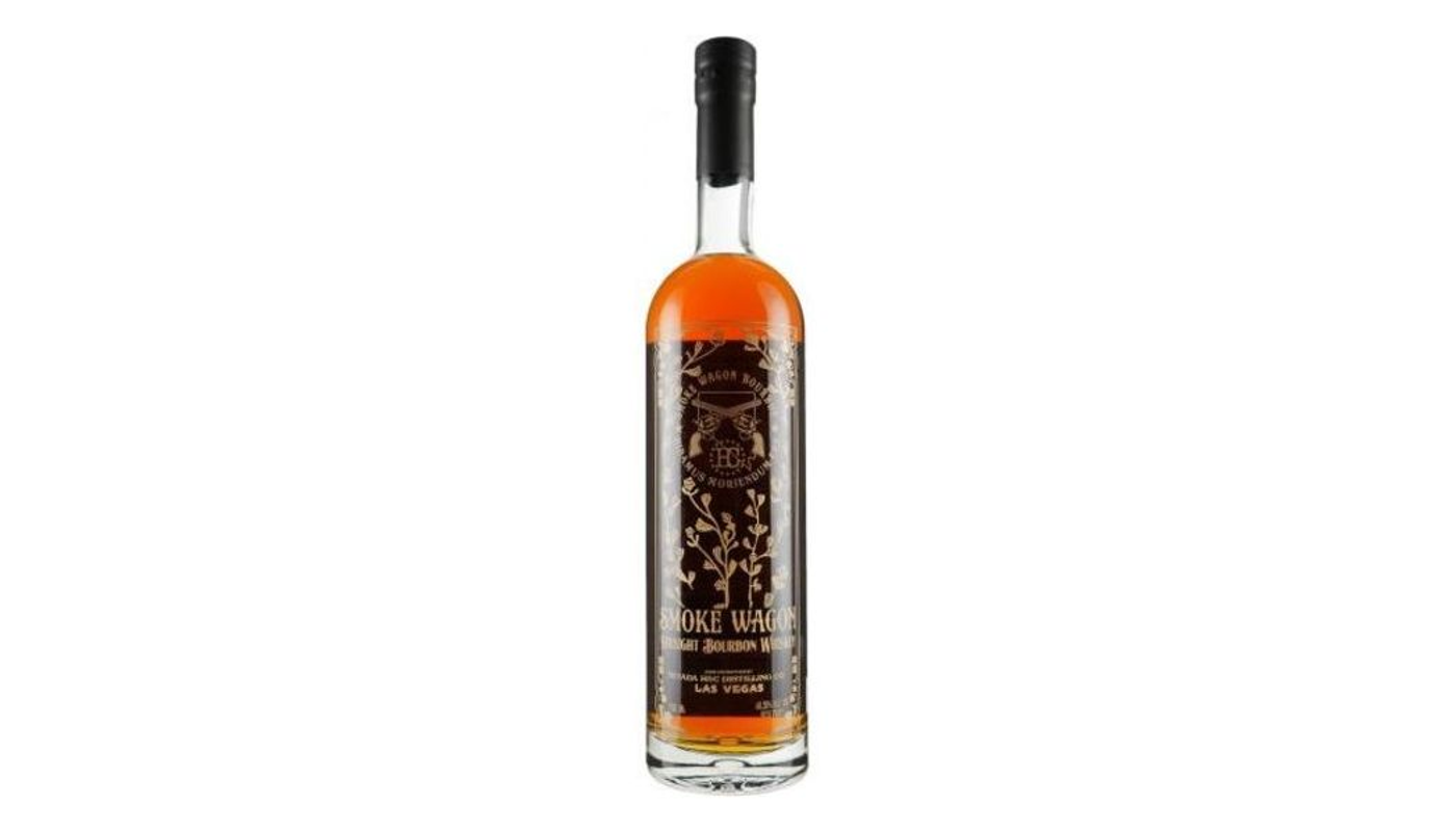 Order Smoke Wagon Straight Bourbon Whiskey 750mL food online from Spikes Bottle Shop store, Chico on bringmethat.com