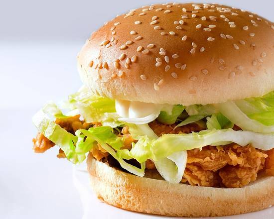 Order Crispy Chicken Burger food online from The Burger Project store, Dearborn Heights on bringmethat.com