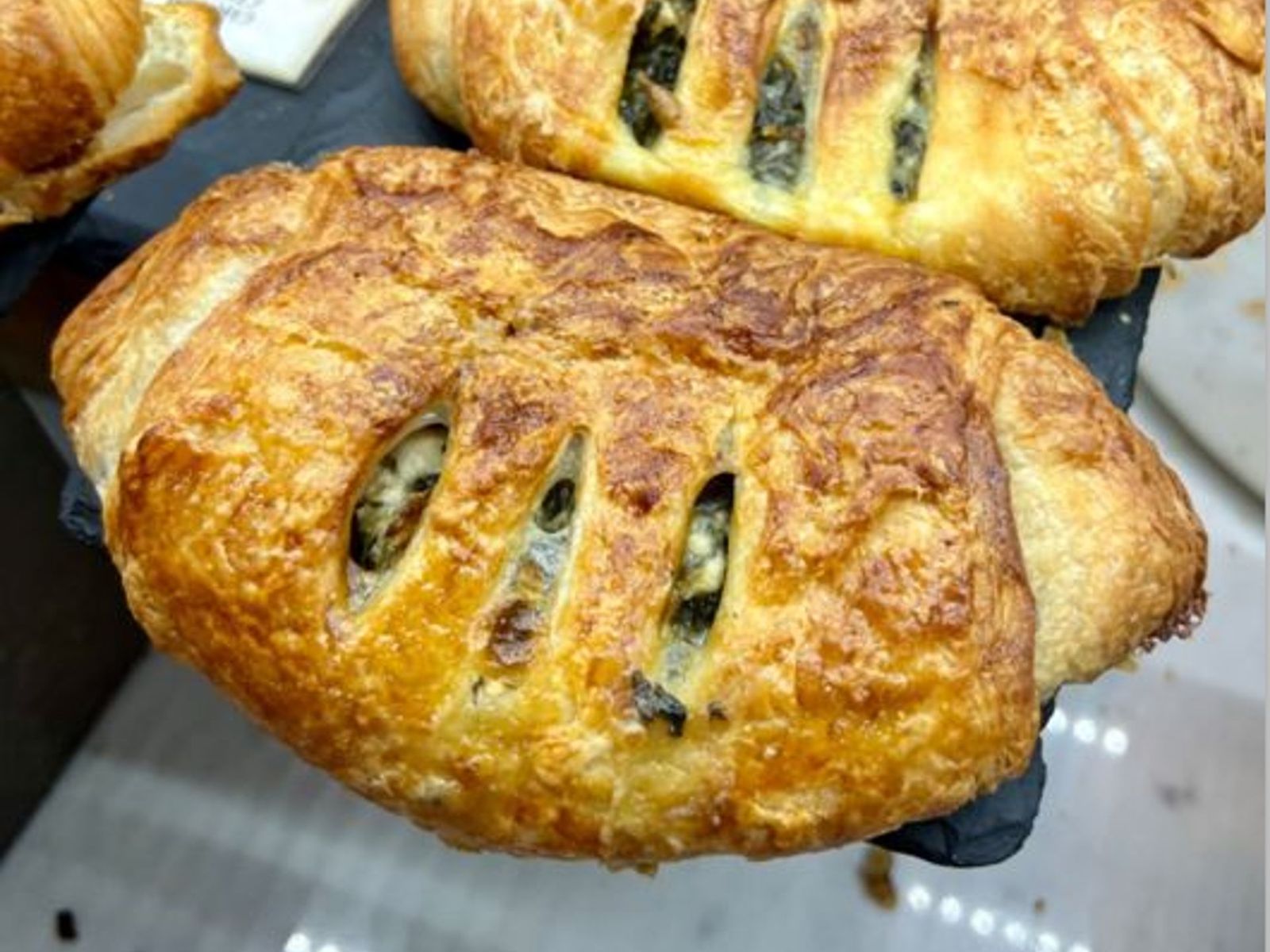 Order Spinach & Cheese Croissant food online from Java Nation store, Kensington on bringmethat.com