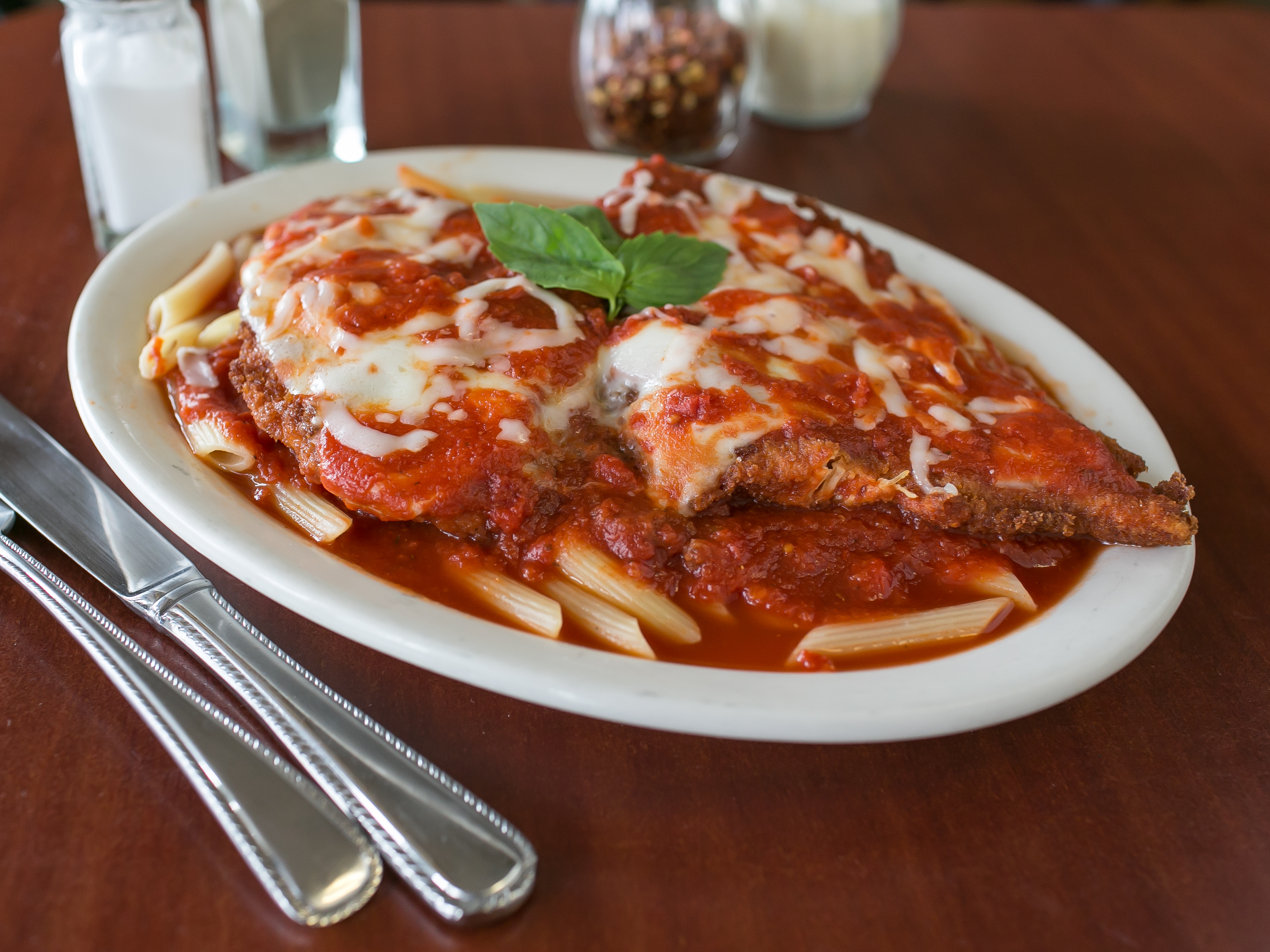 Order Chicken Parmigiana food online from Sal Vito Pizza at Ritz store, Voorhees on bringmethat.com