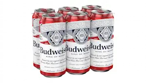 Order Budweiser, 15 Pack, Cans food online from Wine & Spirits Of Calumet Park store, Calumet Park on bringmethat.com