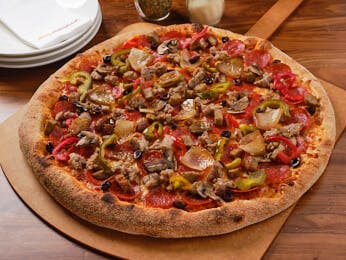 Order Special Pizza - Medium 12" (6 Slices) food online from Pats Select Pizza | Grill store, Gloucester on bringmethat.com
