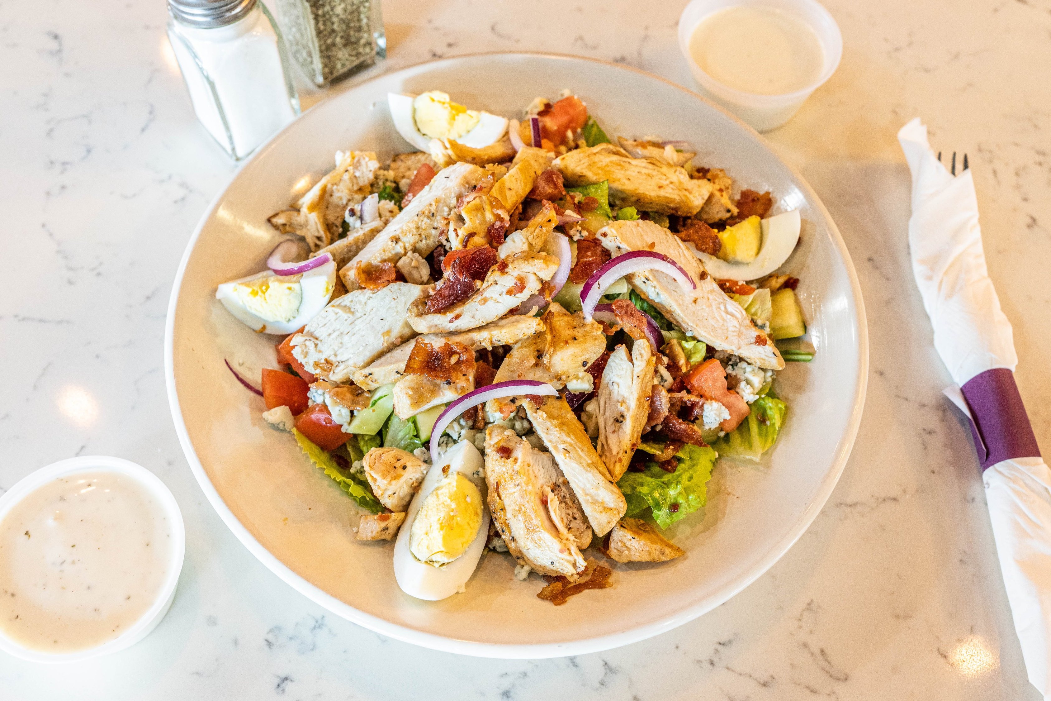 Order Cobb Salad food online from Romans Pizza House store, Absecon on bringmethat.com