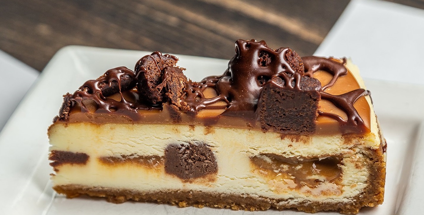 Order Caramel Brownie Bite Cheesecake food online from Ms. Sweets Decadent Desserts store, Orem on bringmethat.com