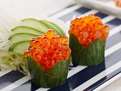 Order Ikura food online from Sushi D store, Brooklyn on bringmethat.com