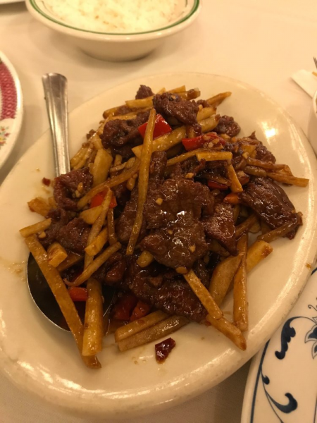 Order 5. Szechwan Beef food online from Great Wall Chinese Restaurant store, Reseda on bringmethat.com