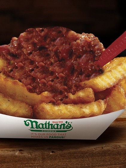 Order Chili Fries food online from Nathan Famous store, Baltimore on bringmethat.com