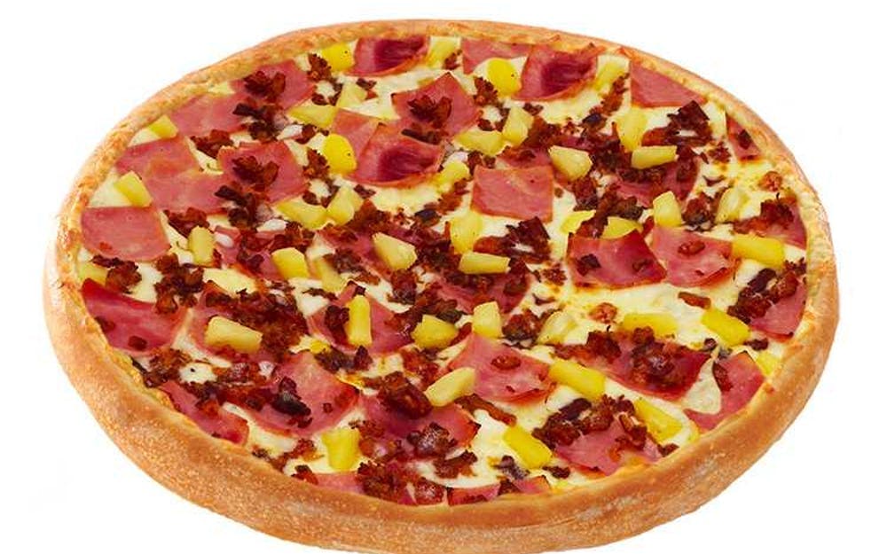 Order Hawaiian Pizza - Small 10" (6 Slices) food online from Happy's Pizza store, Detroit on bringmethat.com