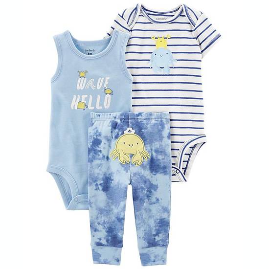Order carter's® Size 6M 3-Piece Octopus Bodysuits and Pant Set in Blue food online from Bed Bath & Beyond store, Lancaster on bringmethat.com