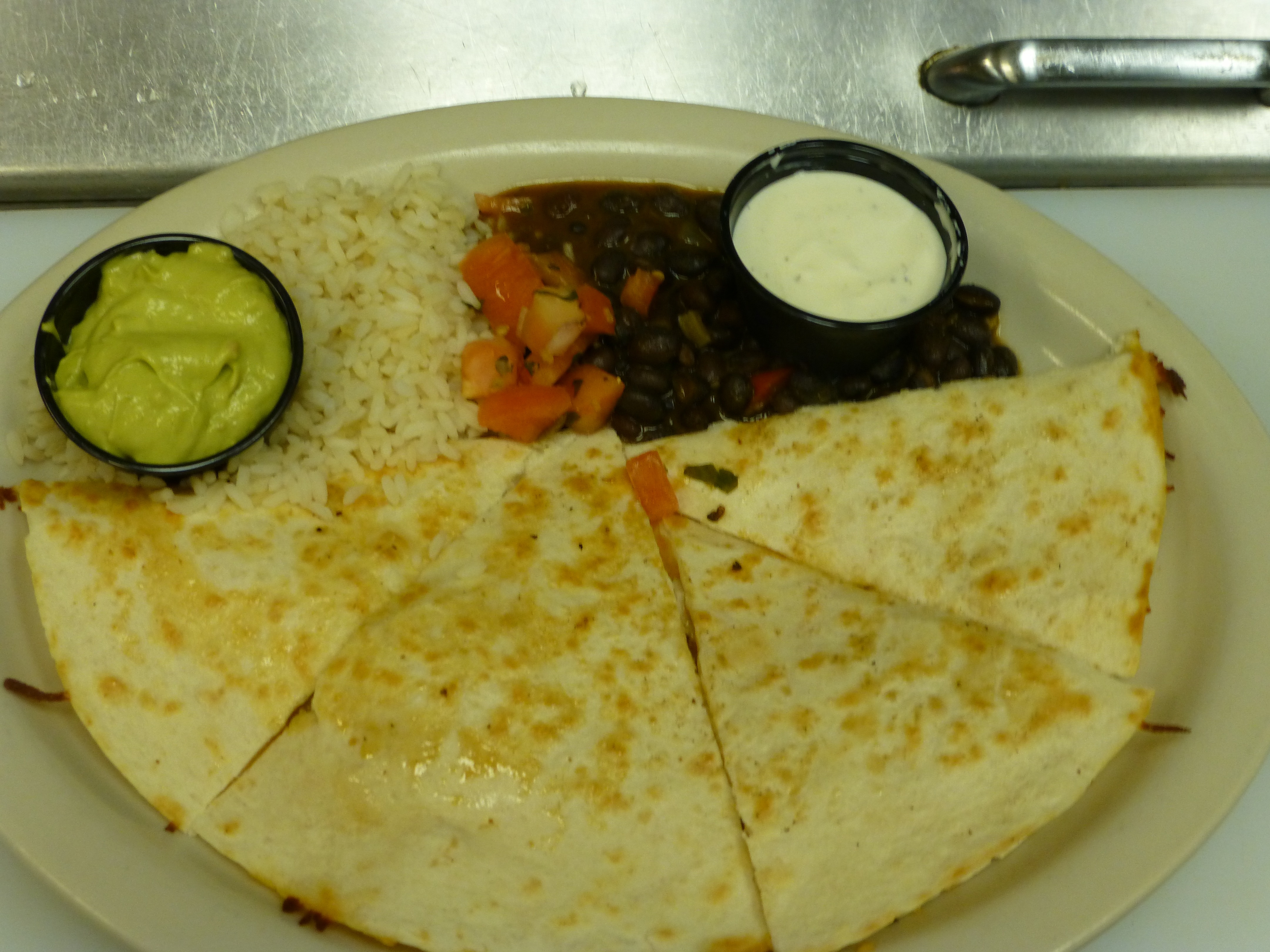 Order Adobo Chicken and Cheese Quesadilla food online from One Nineteen West Main store, La Grange on bringmethat.com