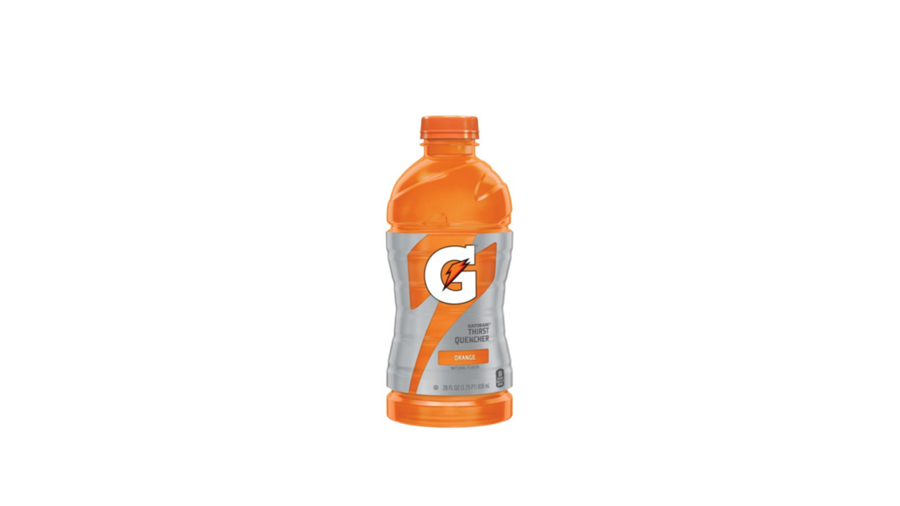 Order Gatorade Orange 28 oz food online from Cafe Verdi Rebel store, Las Vegas on bringmethat.com