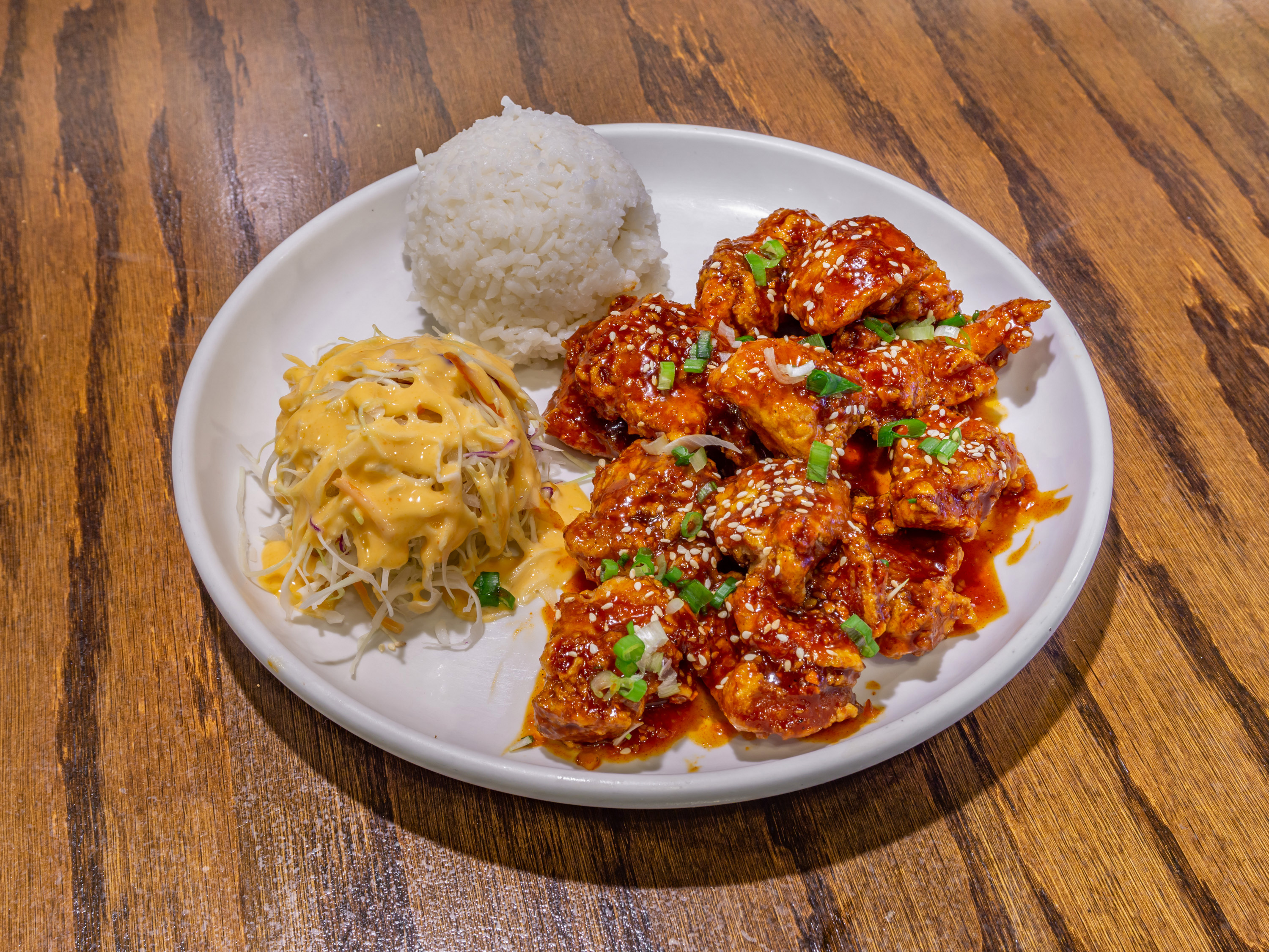 Order Spicy Yangnyum Chicken  (매운 양념) food online from Rice n' bread store, Chicago on bringmethat.com