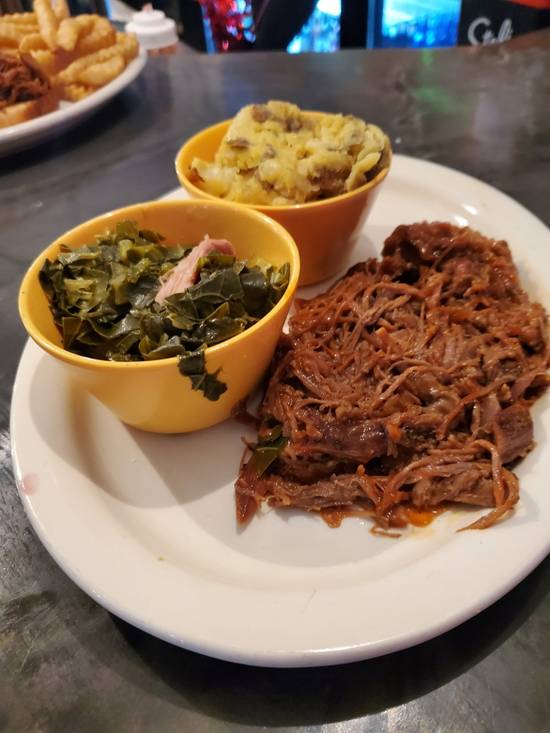 Order BEEF Brisket Dinner two sides food online from DaBomb store, Lithonia on bringmethat.com