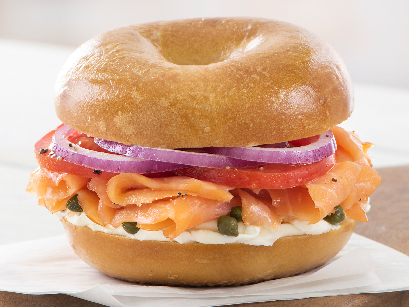 Order Smoked Salmon food online from Bruegger Bagels store, Pittsburgh on bringmethat.com