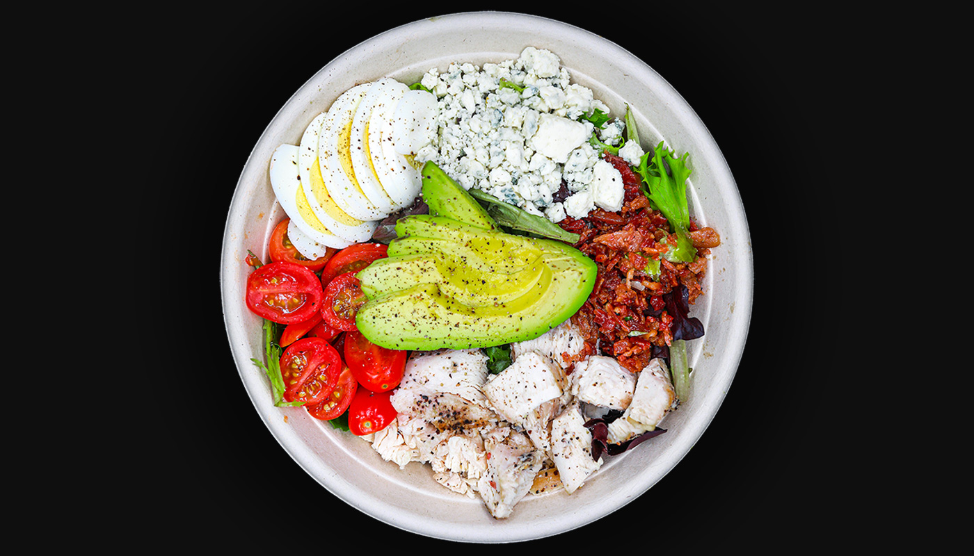 Order The Cobb food online from Diced Gourmet Salads & Wraps store, cary on bringmethat.com