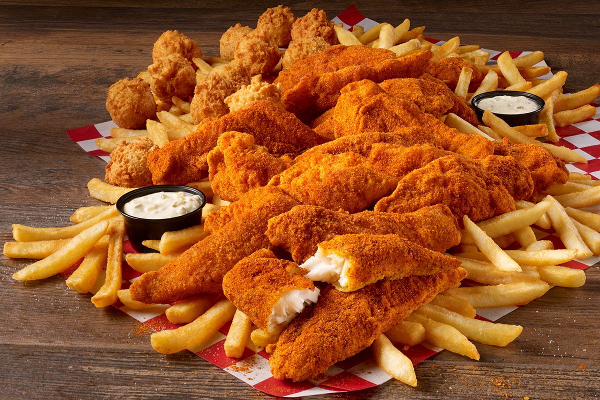 Order 20 Piece Catfish & Fries food online from The Catfish Kitchen store, Jacksonville on bringmethat.com