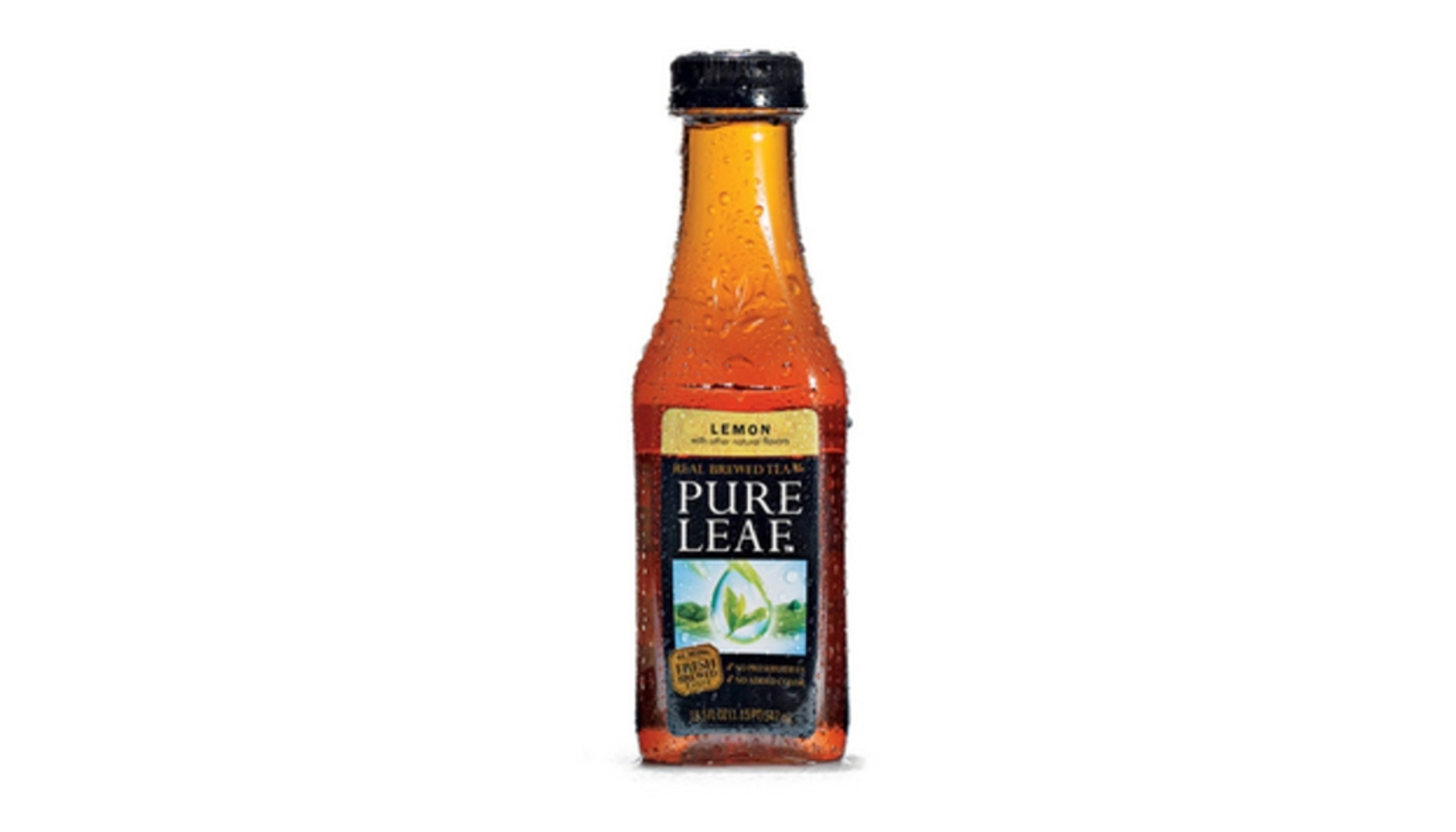 Order Pure Leaf Real Brewed Tea Lemon 18.5 oz Bottle food online from Ross Liquor store, Sylmar on bringmethat.com