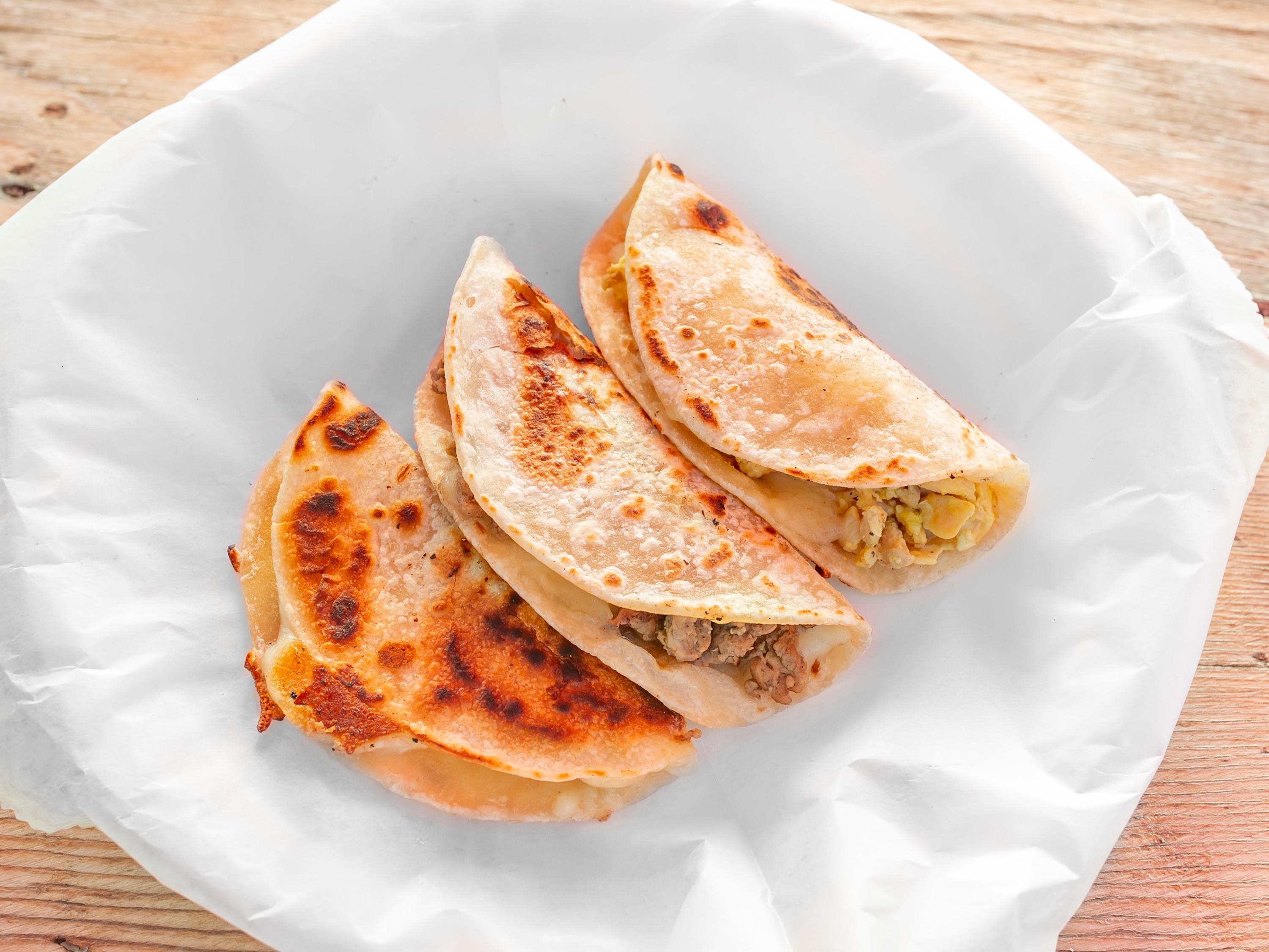 Order Small Quesadilla - each food online from Container Taco Factory store, Mcallen on bringmethat.com