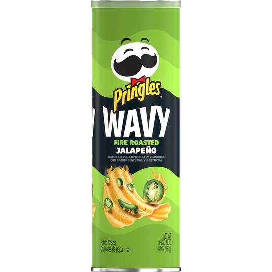 Order Pringles Potato Crisps Chips Fire Roasted Jalapeno (4.8 oz) food online from Rite Aid store, Yamhill County on bringmethat.com