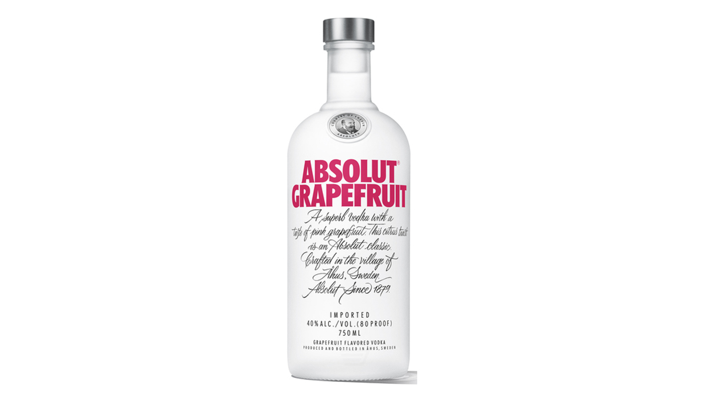 Order Absolut Grapefruit Vodka 750ml Bottle food online from Circus Liquor store, Los Angeles on bringmethat.com