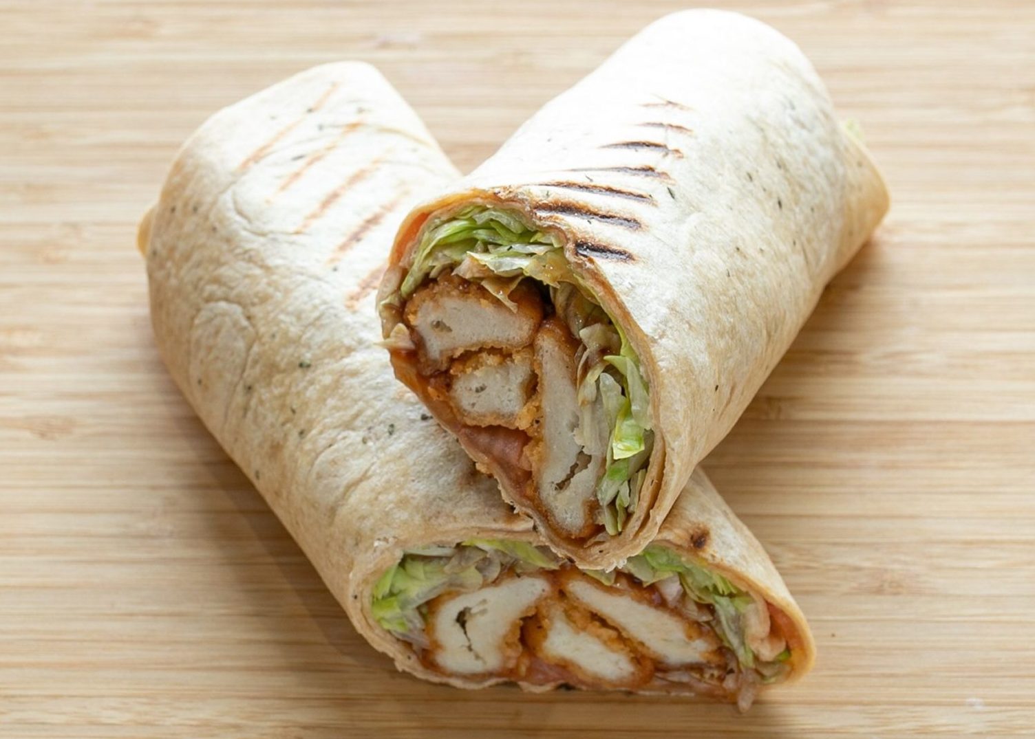 Order Ellie's Fried BBQ Chicken Strips Wrap food online from Ellie's Deli store, Naperville on bringmethat.com
