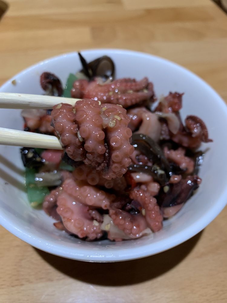 Order Baby Octopus Salad food online from Sushi Taku store, Chicago on bringmethat.com