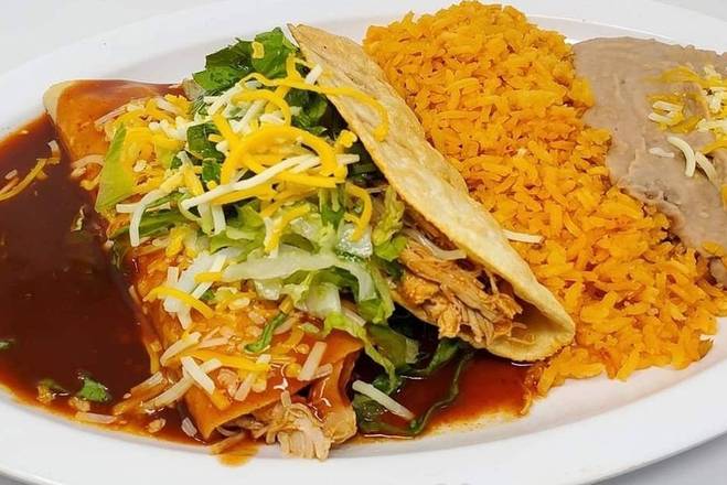 Order Enchilada and Taco food online from Abelardo Mexican Fresh store, Des Moines on bringmethat.com