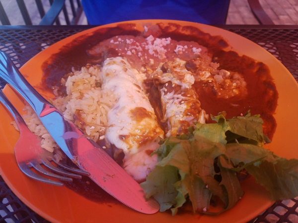 Order Enchiladas de Mole Dinner food online from La Flor De Calabaza store, Phoenix on bringmethat.com