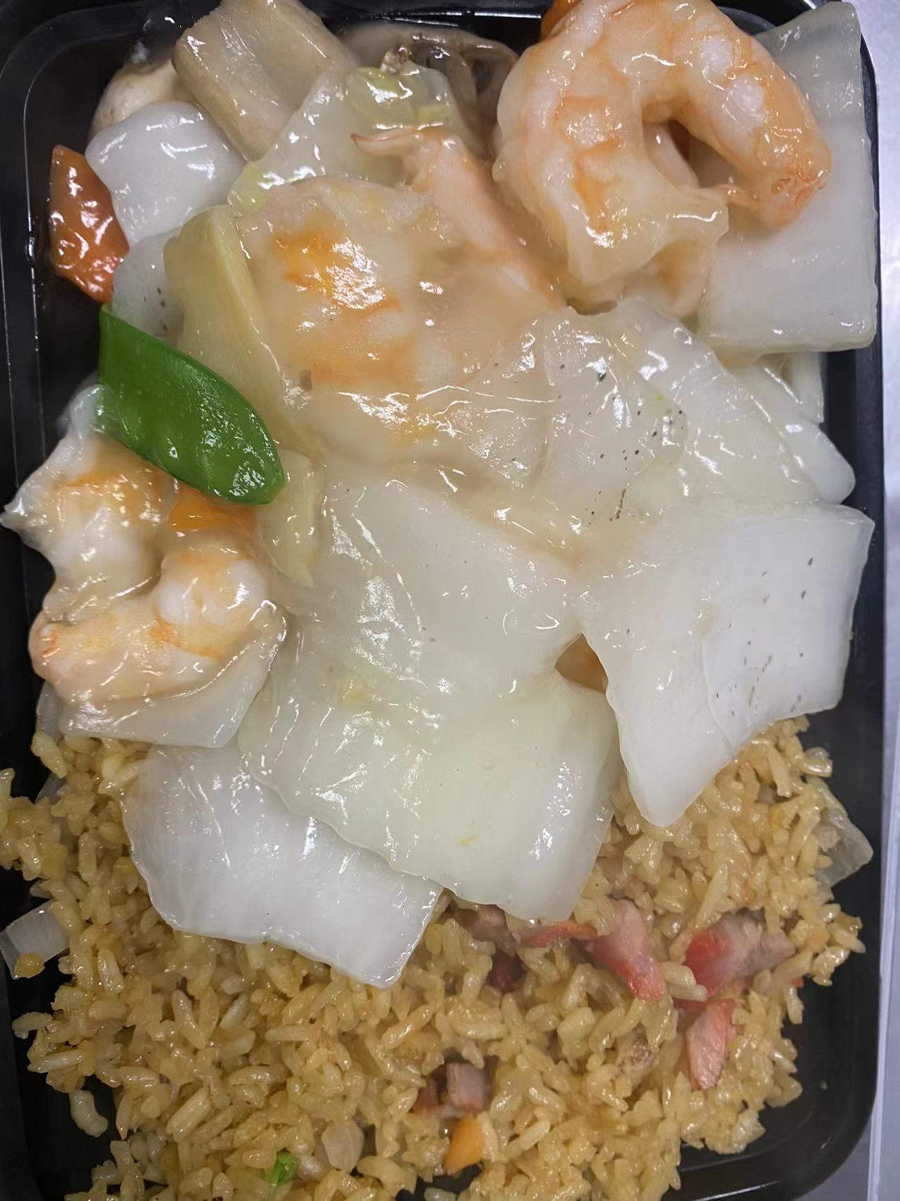Order  C18. Shrimp with Chinese Vegetable Combo Platter food online from China King store, King Of Prussia on bringmethat.com