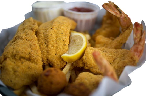 Order Fried Seafood ＆ Chicken Basket food online from Solo Burgers&Wings store, Dallas on bringmethat.com