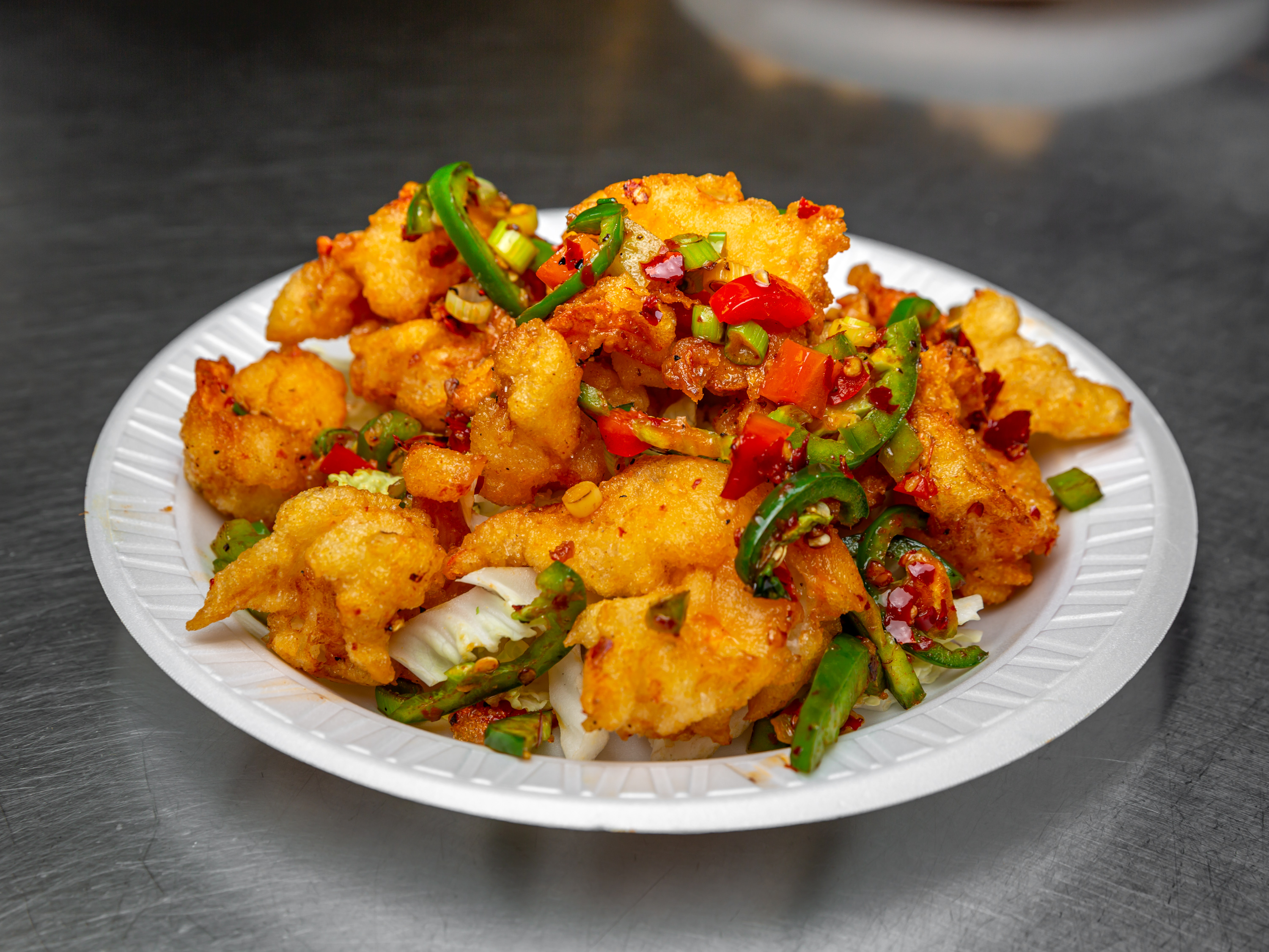Order S17. Salt and Pepper Shrimp Chef Special food online from Food Wall Chinese Restaurant store, Jamaica Plain on bringmethat.com