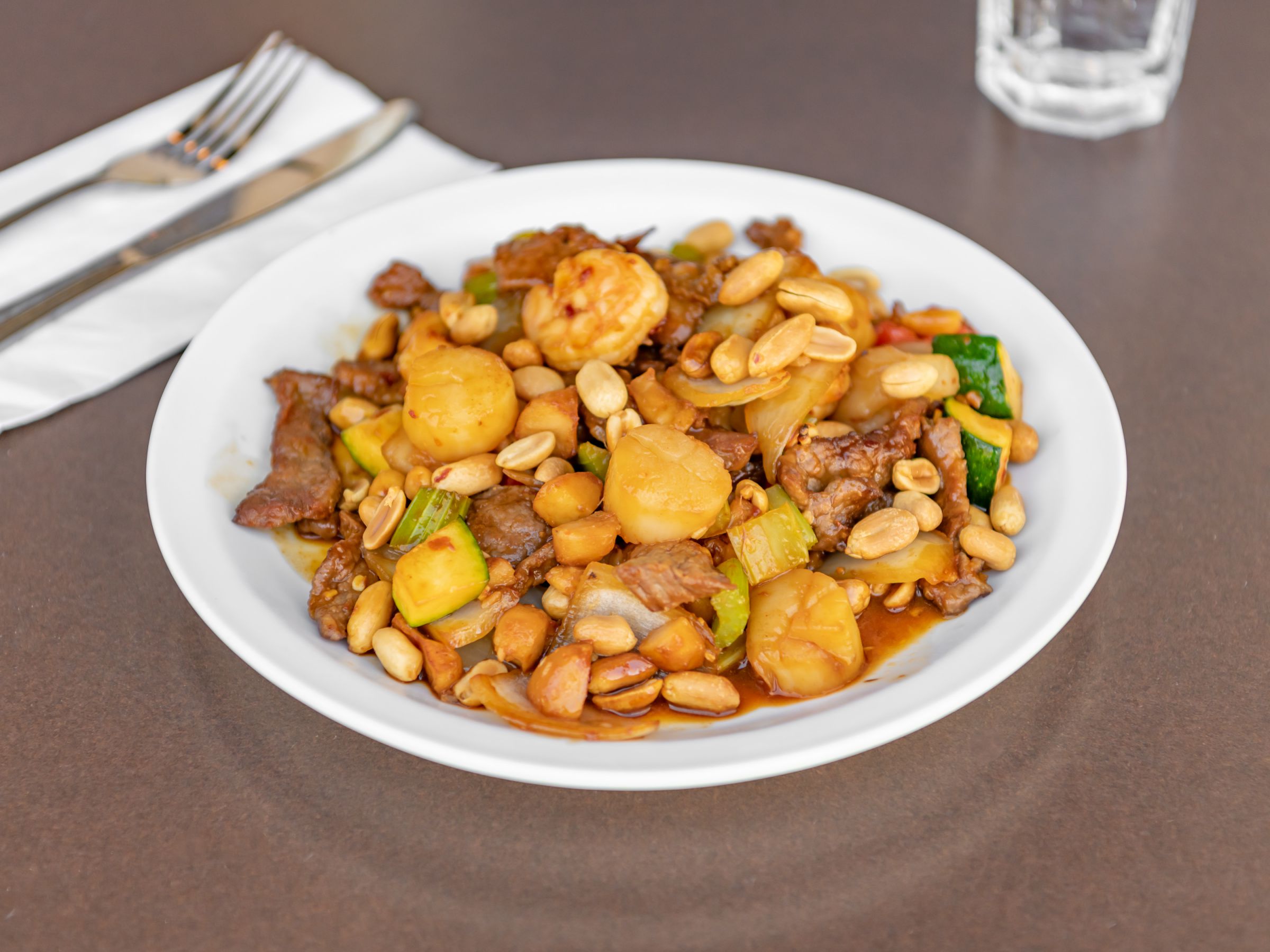Order 8. Kung Pao 3 Combo House Special food online from Szechwan Restaurant store, Orinda on bringmethat.com