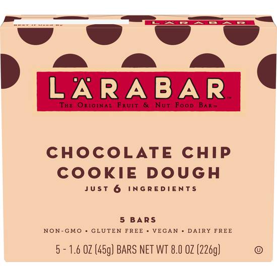 Order Larabar Bars, 5 CT, Chocolate Chip Cookie Dough food online from Cvs store, PEARL on bringmethat.com