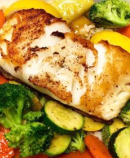Order Pan-Seared Salmon food online from Captain Porky store, Wadsworth on bringmethat.com