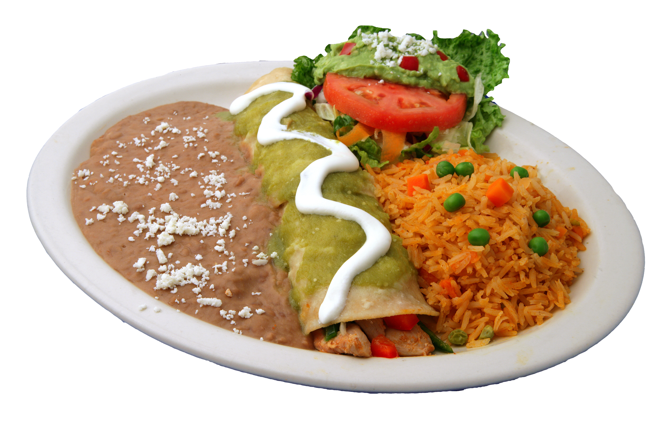 Order Enchilada Suiza food online from Limon Y Sal store, Ventura on bringmethat.com