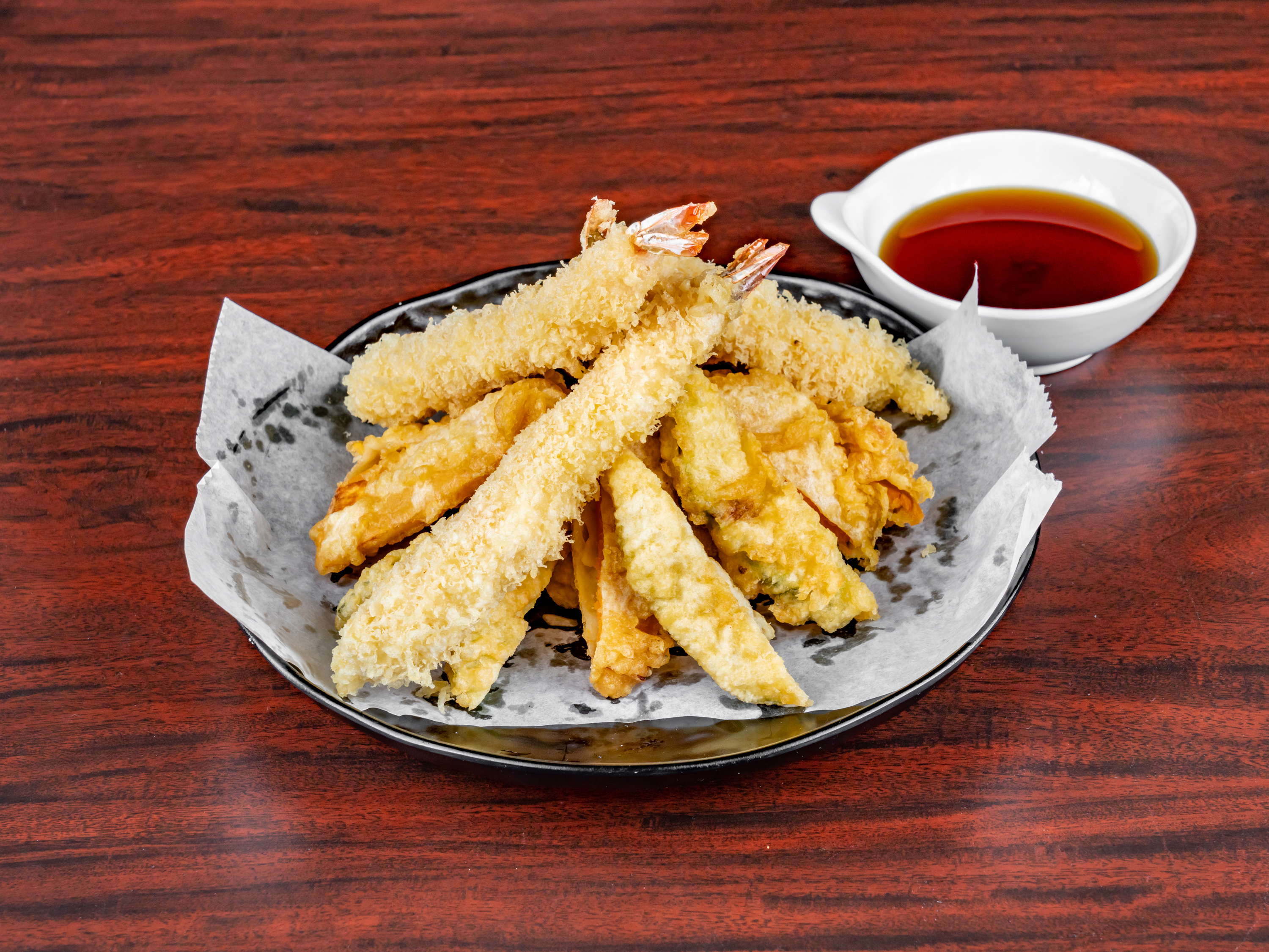 Order Shrimp and Vegetable Tempura food online from Sapporo Japanese Restaurant store, League City on bringmethat.com