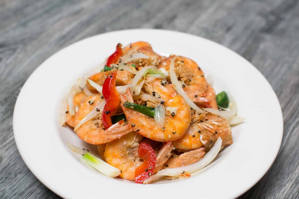 Order S5. Stir Shrimp Black Pepper food online from Houston Crawfish & Seafood store, Houston on bringmethat.com
