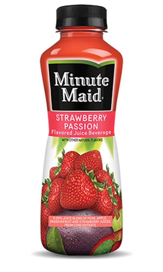 Order Minute Maid Strawberry Passion Bottles food online from Deerings Market store, Traverse City on bringmethat.com