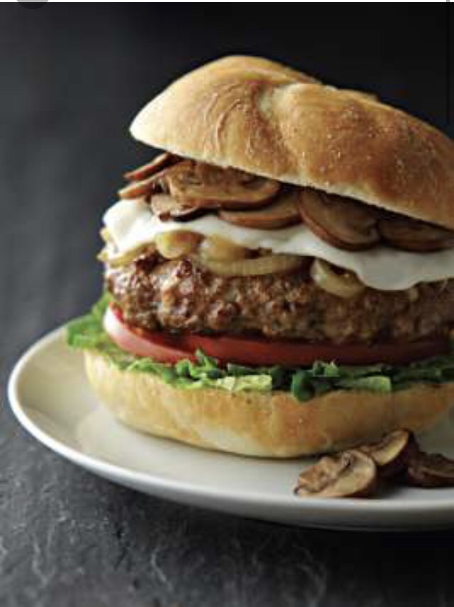 Order Mushroom Swiss Burger food online from The Dugout store, Ossining on bringmethat.com