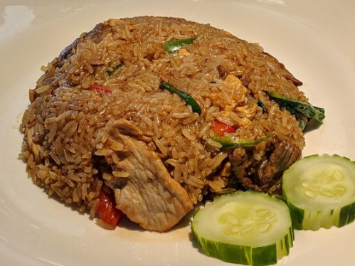 Order Ka Prow Fried Rice food online from Silk Thai store, Charlotteville on bringmethat.com