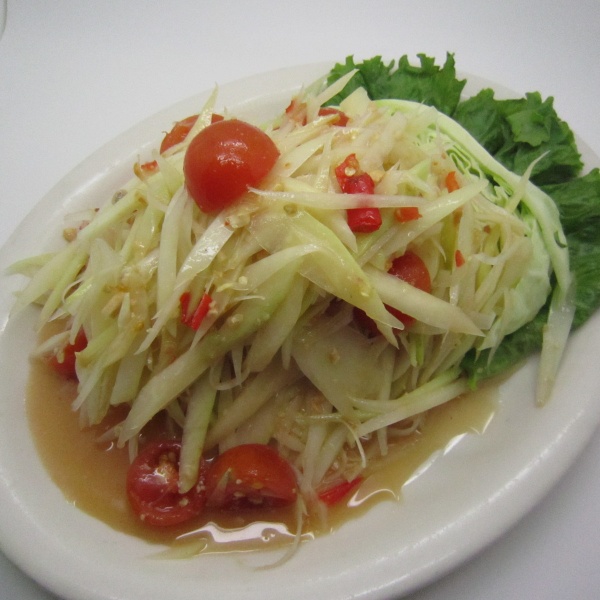 Order 15. Papaya Salad Blue Crab Style food online from Flavors of Thai store, Los Angeles on bringmethat.com