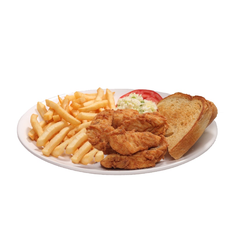 Order 4 Hand-Breaded Tender Platter food online from Hwy 55 Burgers Shakes & Fries store, Spring Hill on bringmethat.com