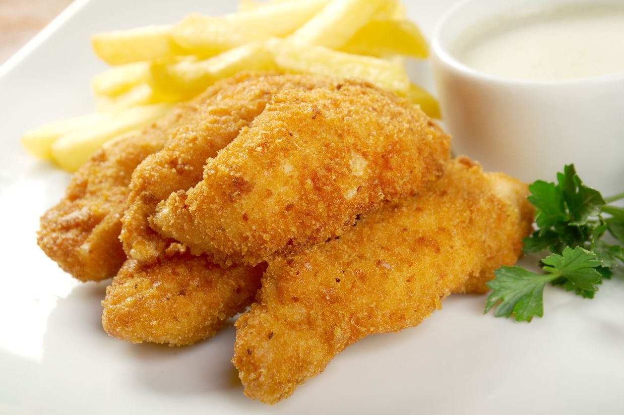 Order Chicken Fingers with French Fries - Appetizer food online from Lunetta pizza store, New York on bringmethat.com