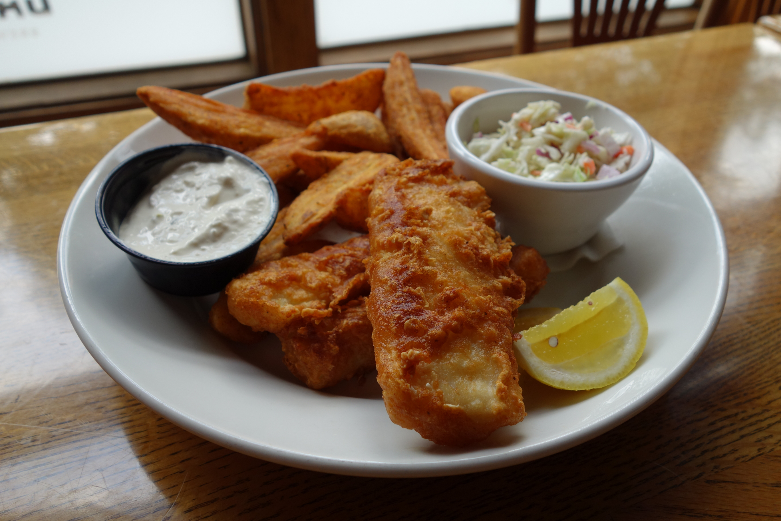 Order Fish and Chips food online from Barley's Brewing Company store, Columbus on bringmethat.com